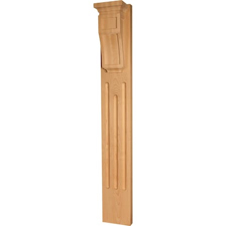 34 1/2 X 5 X 4 1/4 Mission Style Decorative Pilaster In Cherry